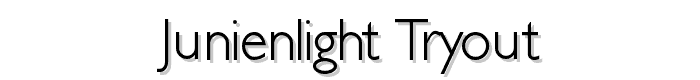 JunienLight Tryout font